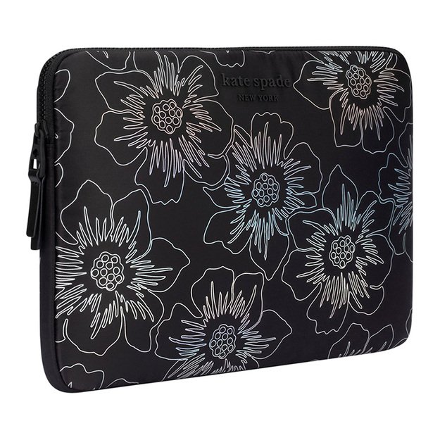 Kate Spade New York Puffer Sleeve – MacBook Pro 14 / Notebook 14 Cover (Hollyhock Iridescent Black)