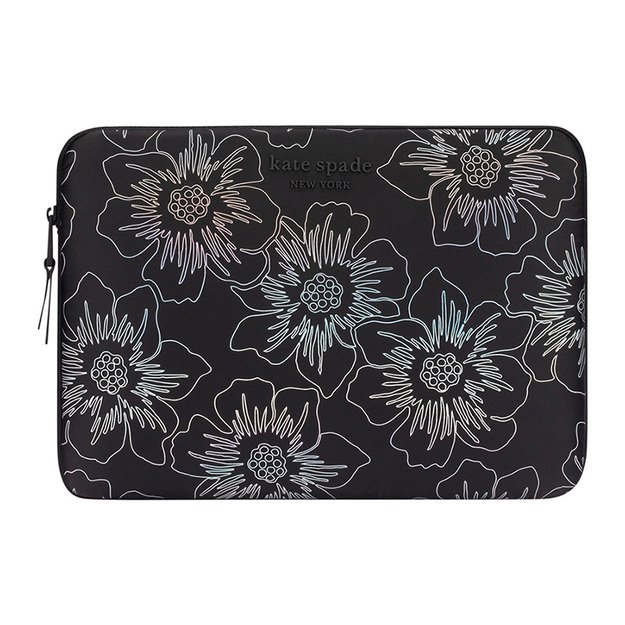 Kate Spade New York Puffer Sleeve – MacBook Pro 14 / Notebook 14 Cover (Hollyhock Iridescent Black) 1