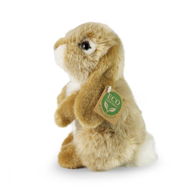 Pliušinis smėlio spalvos kiškis 18 cm EKOLOGIŠKAS 3