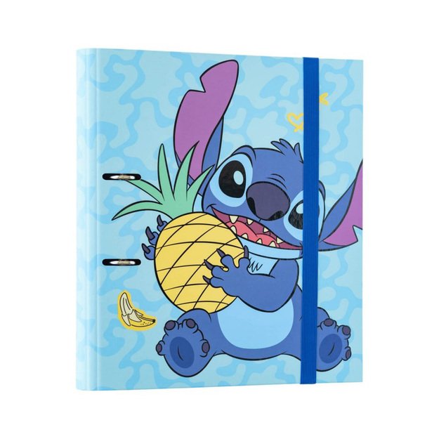 Disney Stitch Tropical – A4 segtuvas (2 žiedai, elastinė juosta)