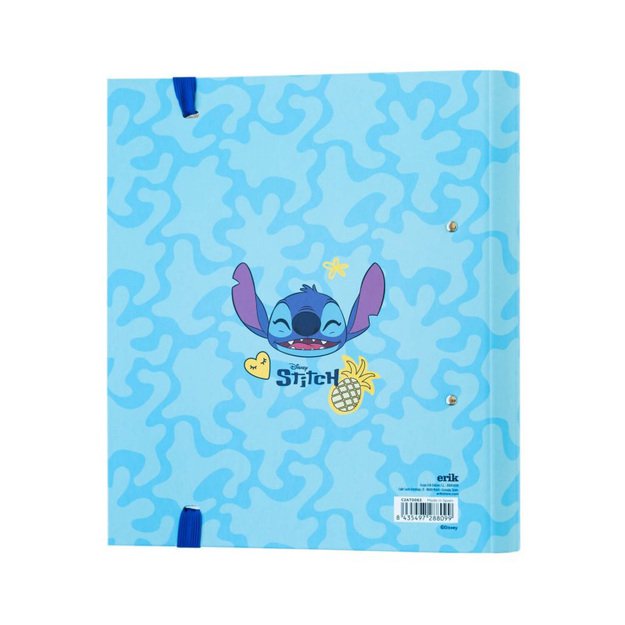 Disney Stitch Tropical – A4 segtuvas (2 žiedai, elastinė juosta) 2