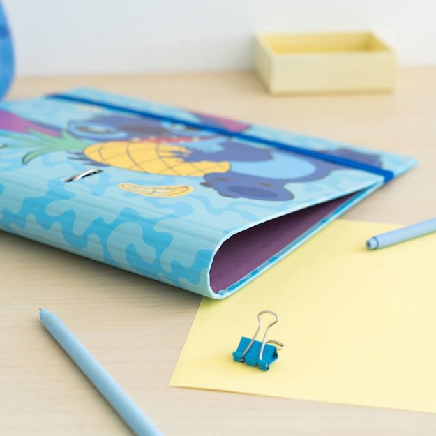 Disney Stitch Tropical – A4 segtuvas (2 žiedai, elastinė juosta) 5