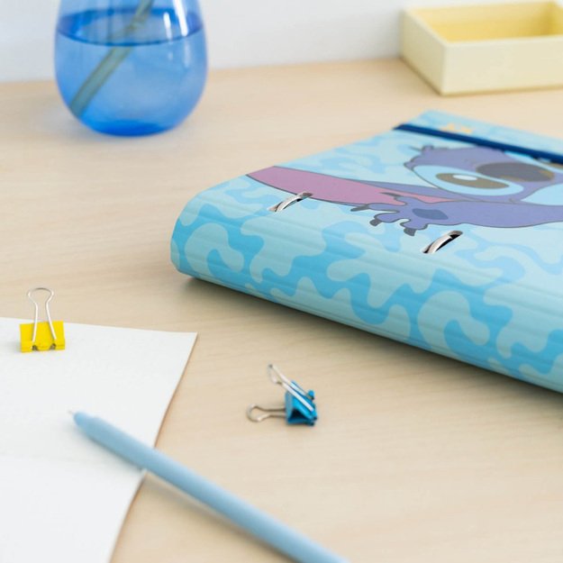 Disney Stitch Tropical – A4 segtuvas (4 žiedai, elastinė juosta) 5