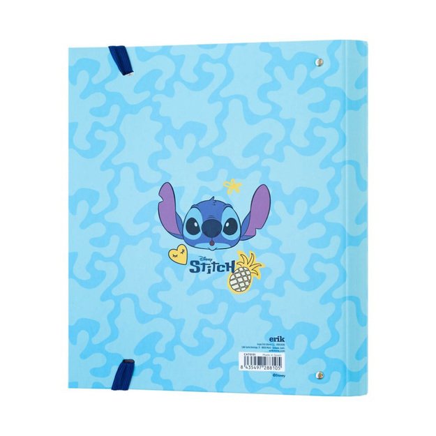 Disney Stitch Tropical – A4 segtuvas (4 žiedai, elastinė juosta) 2