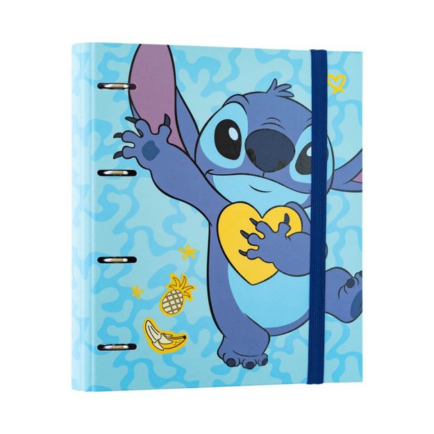 Disney Stitch Tropical – A4 segtuvas (4 žiedai, elastinė juosta) 1