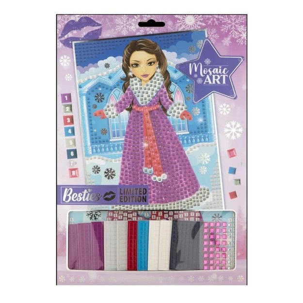 Kūrybinis mozaikų rinkinys pagal skaičius, A4, 2 vnt.