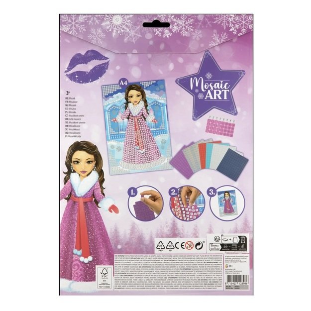 Kūrybinis mozaikų rinkinys pagal skaičius, A4, 2 vnt. 2