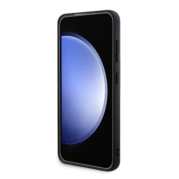 „Guess“ blizgučių dribsnių metalinis logotipo dėklas – „Samsung Galaxy S24“ dėklas (auksinis) 5