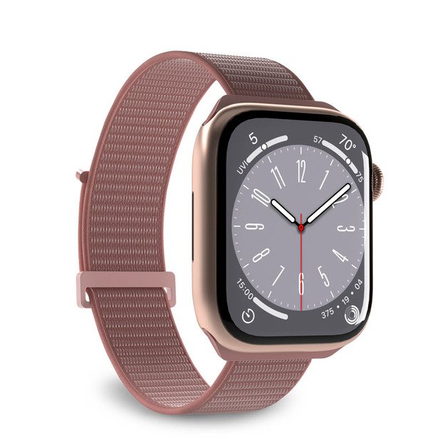 PURO Nylon Sport – Apple Watch apyrankė 38/40/41 mm (rožinė) 1