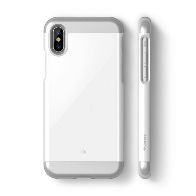 Caseology Savoy dėklas, skirtas iPhone Xs / X (baltas) 17