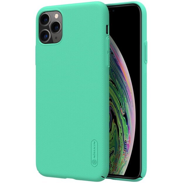 Nillkin Super Frosted Shield – dėklas, skirtas Apple iPhone 11 Pro Max (mėtinė žalia) 9