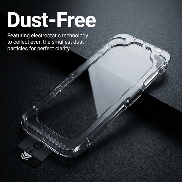 „Crong EasyShield“ 2 vnt. grūdinto stiklo pakuotė, skirta „iPhone 17 Pro Max“ / „iPhone 16 Pro Max“ (2 vnt.) 3