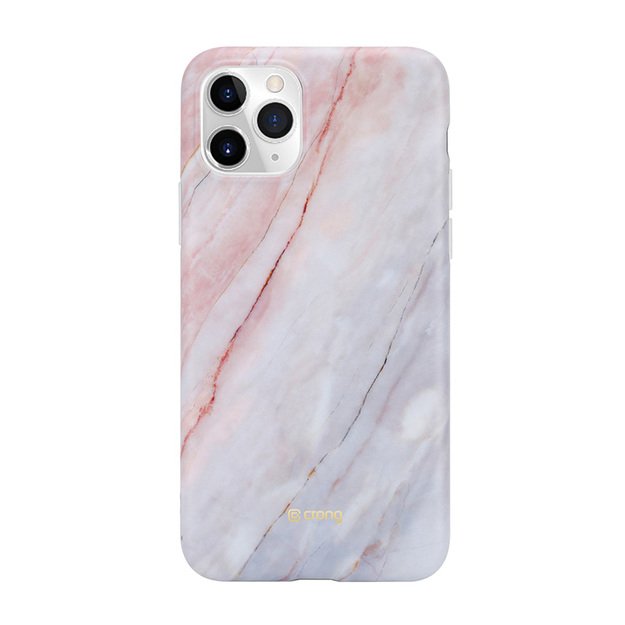 „Crong Marble Case“ – dėklas, skirtas „iPhone 11 Pro“ (rožinis)