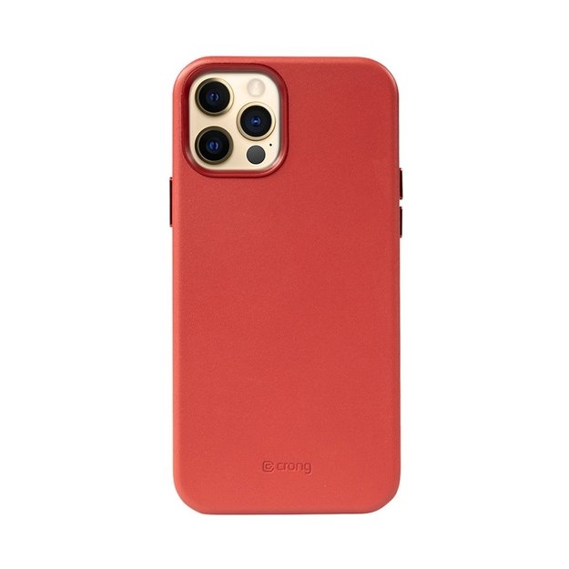 Crong Essential Cover – odinis dėklas, skirtas iPhone 12 Pro Max (raudonas)