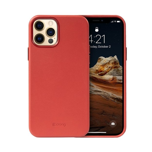Crong Essential Cover – odinis dėklas, skirtas iPhone 12 Pro Max (raudonas) 1