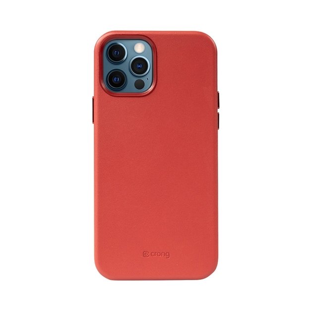 Crong Essential Cover – odinis dėklas, skirtas iPhone 12 Pro Max (raudonas)