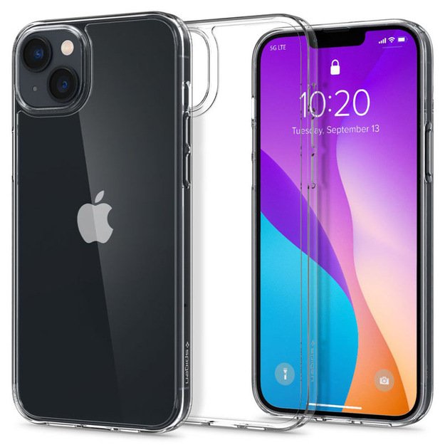 „Spigen Airskin Hybrid“ – „iPhone 14 Plus“ dėklas (skaidrus)