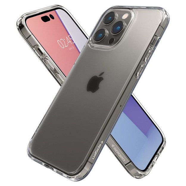 Spigen Ultra Hybrid Matte – dėklas, skirtas iPhone 14 Pro (Transpaten Matte) 36