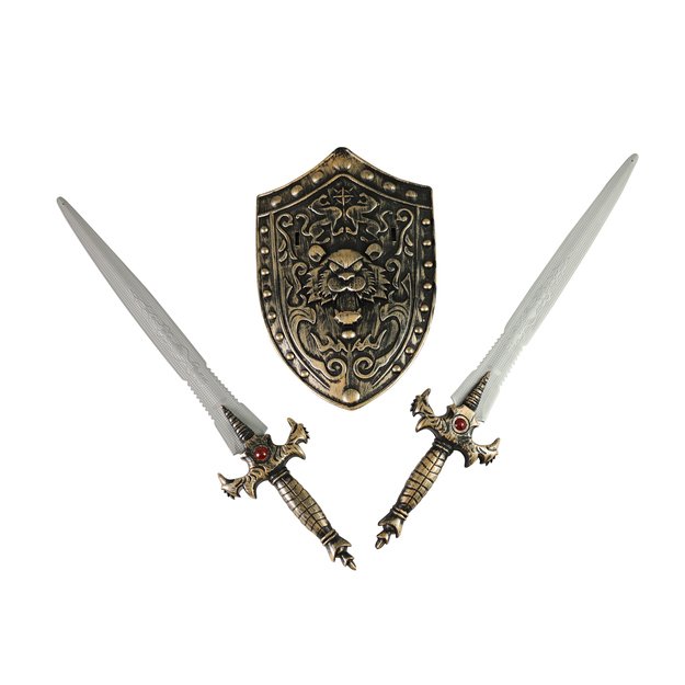 Knight s set with shield and swords