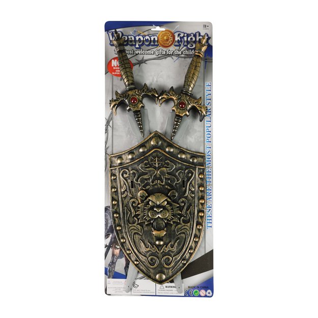 Knight s set with shield and swords