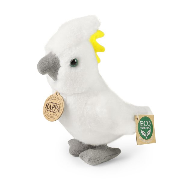 Plush cockatoo parrot 17 cm ECO-FRIENDLY