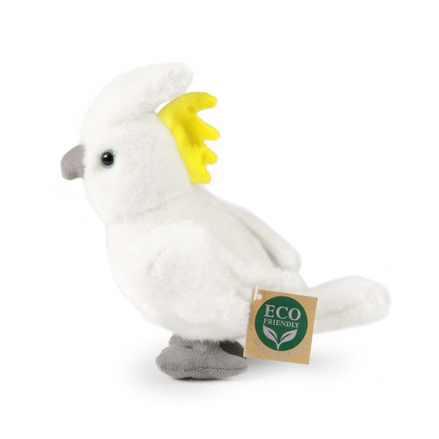 Plush cockatoo parrot 17 cm ECO-FRIENDLY