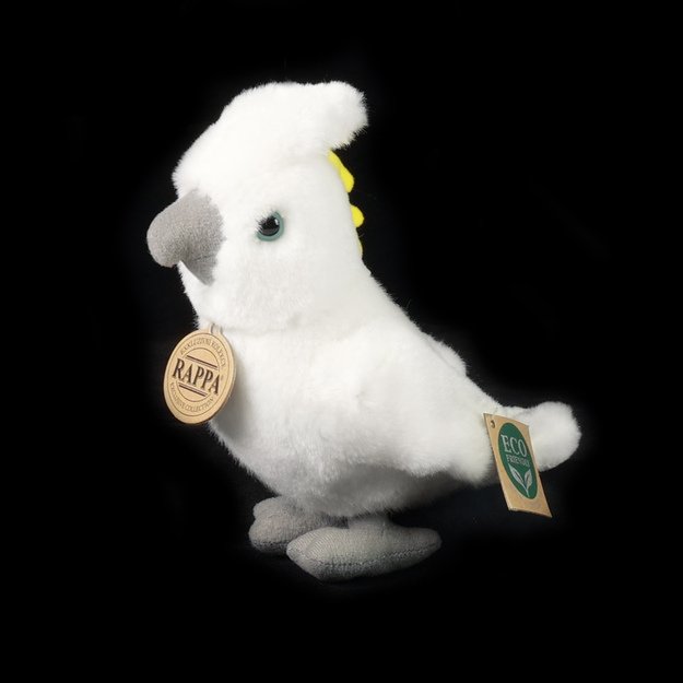 Plush cockatoo parrot 17 cm ECO-FRIENDLY