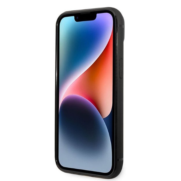Karlo Lagerfeldo parašo logotipo kortelių lizdas – „iPhone 14 Plus“ dėklas (juodas) 21