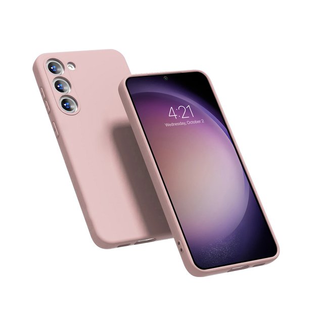 Crong Color Cover – dėklas, skirtas Samsung Galaxy S23+ (rožinis)