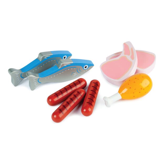 Tidlo Wooden box with meat and fish