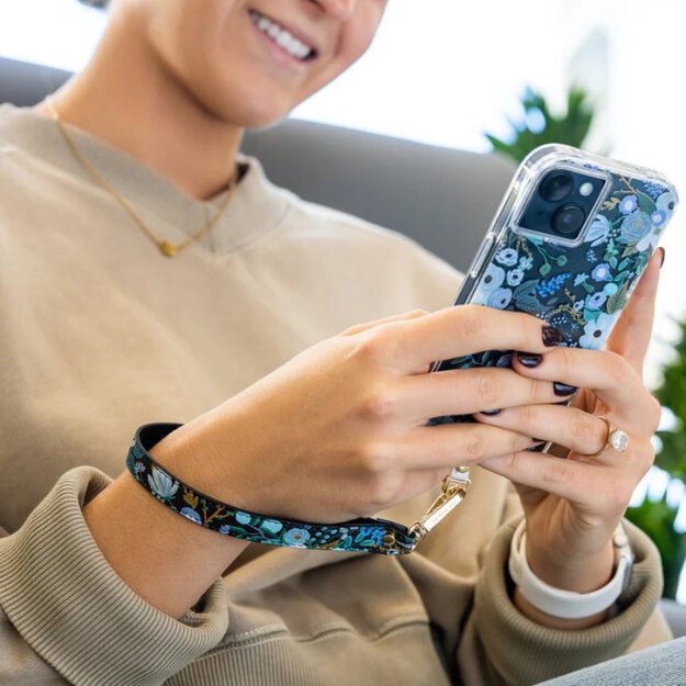 Rifle Paper Phone Wristlet – universalus telefono dirželis (Garden Party Blue) 22