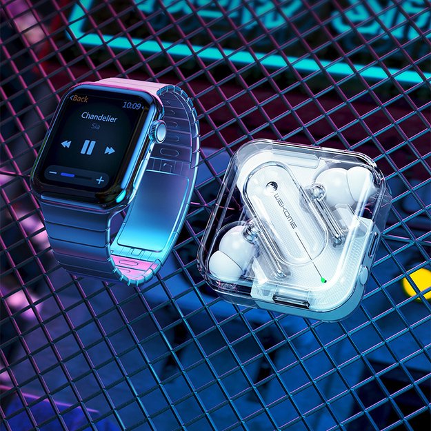 WEKOME V51 Vanguard serija – Bluetooth V5.1 TWS belaidės ausinės su įkrovimo dėklu (juodas) 22