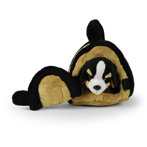 Plush Bernese dog with crate 15 cm ECO-F