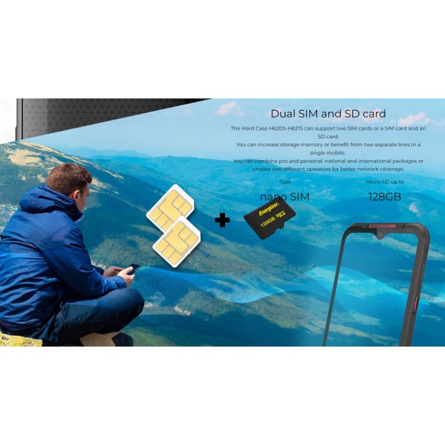 „Energizer HardCase H620S“ – išmanusis telefonas 4 GB RAM 64 GB 6,2 4G „Dual Sim EU“ (juoda) 7