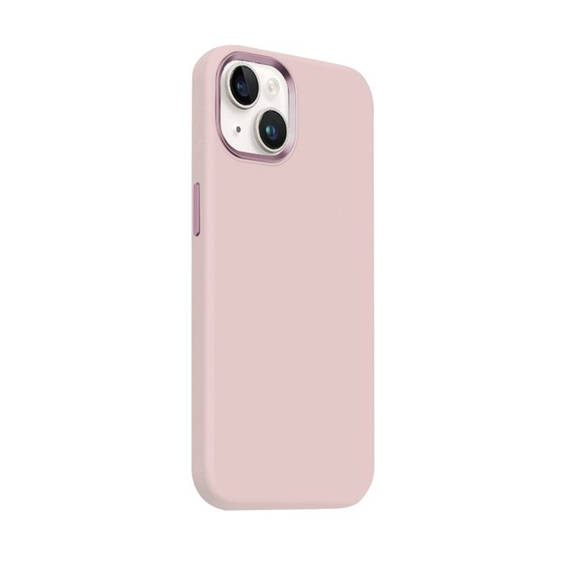 Crong Color Cover LUX Magnetic – dėklas, skirtas iPhone 15 MagSafe (rožinis)