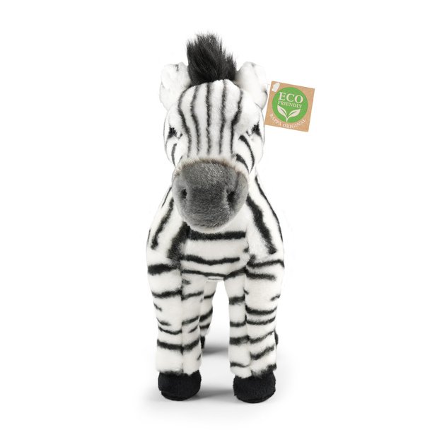 Plush zebra 30 cm ECO-FRIENDLY