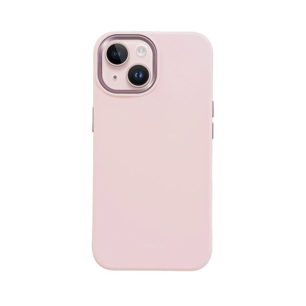 Crong Color Cover LUX Magnetic – dėklas, skirtas iPhone 15 Plus MagSafe (rožinis)