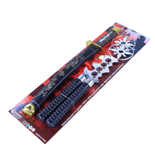 the Japan katana sword set, 5 pcs