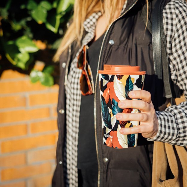 Quokka Vaso Cafe Doble Pared - Plastikinis puodelis su dvigubomis sienelėmis 450 ml 2