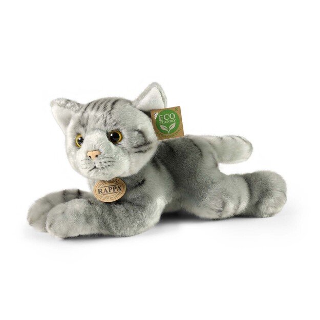 Plush cat gray 30 cm ECO-FRIENDLY