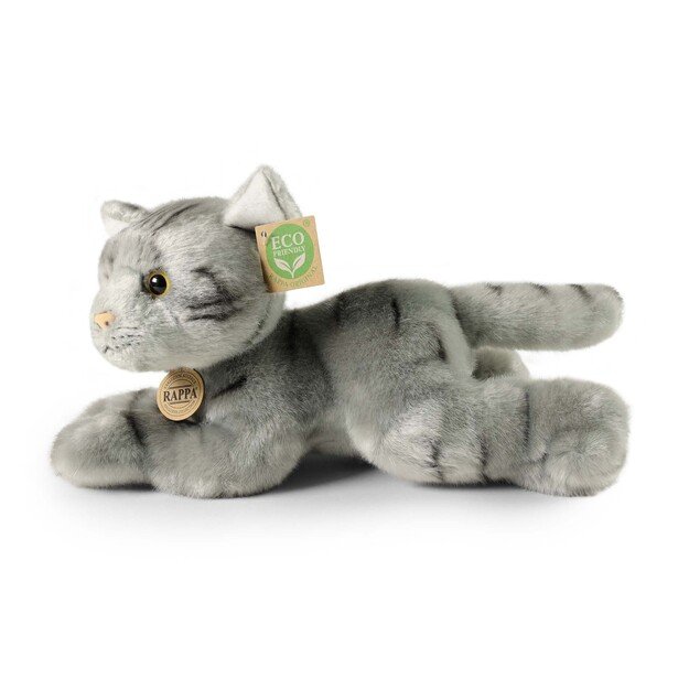 Plush cat gray 30 cm ECO-FRIENDLY