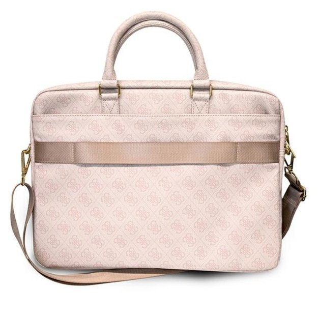 Guess 4G Big Metal Logo Computer Bag - Bag for notebook 15  / 16  (Pink) 3
