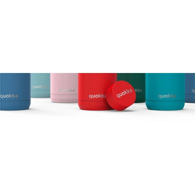 Quokka Umi - 720 ml Stainless Steel Thermal Mug with Straw and Silicone Base (Blue Feather) 4