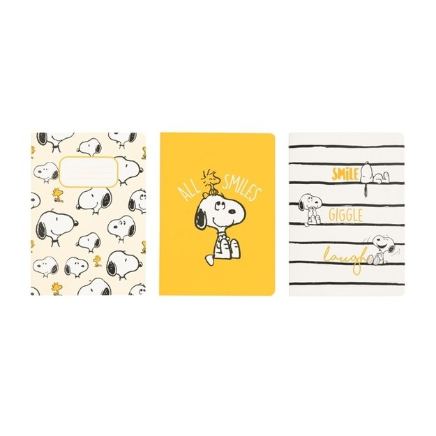 Snoopy - Set of A6 notebooks from the Lazy Days collection (3 pieces) 2