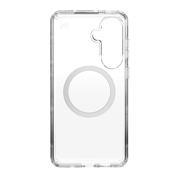 Speck Presidio Perfect-Clear Magnet - Samsung Galaxy S26+ MagSafe Case (Clear/Clear/Silver) 9