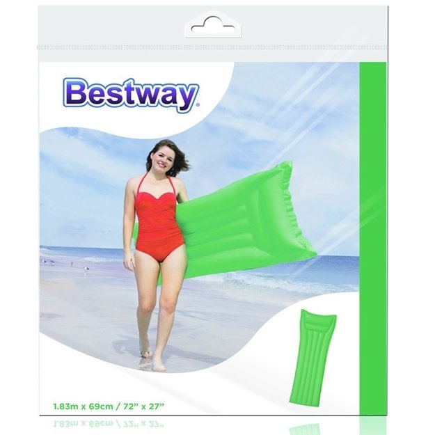 Bestway – pripučiamas paplūdimio čiužinys 183x69cm (žalias)