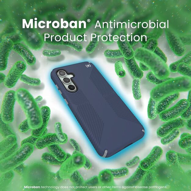 Speck Presidio2 Grip – Samsung Galaxy S23 FE dėklas (pakrantės mėlyna/juoda/balta) 27