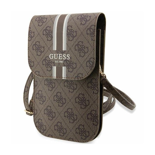 Guess 4G Stripes – Crossbody telefono krepšys (rudas)