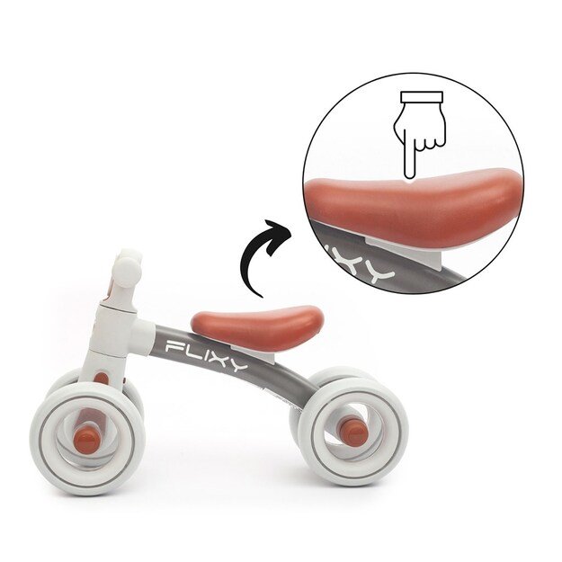 FLIXY Balance Bike with LED Light Milly Mally &ndash; grey 9