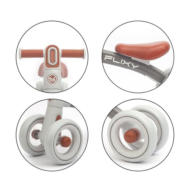 FLIXY Balance Bike with LED Light Milly Mally &ndash; grey 11